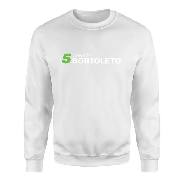 Gabriel Bortoleto 5 Sweatshirt M - Beyaz