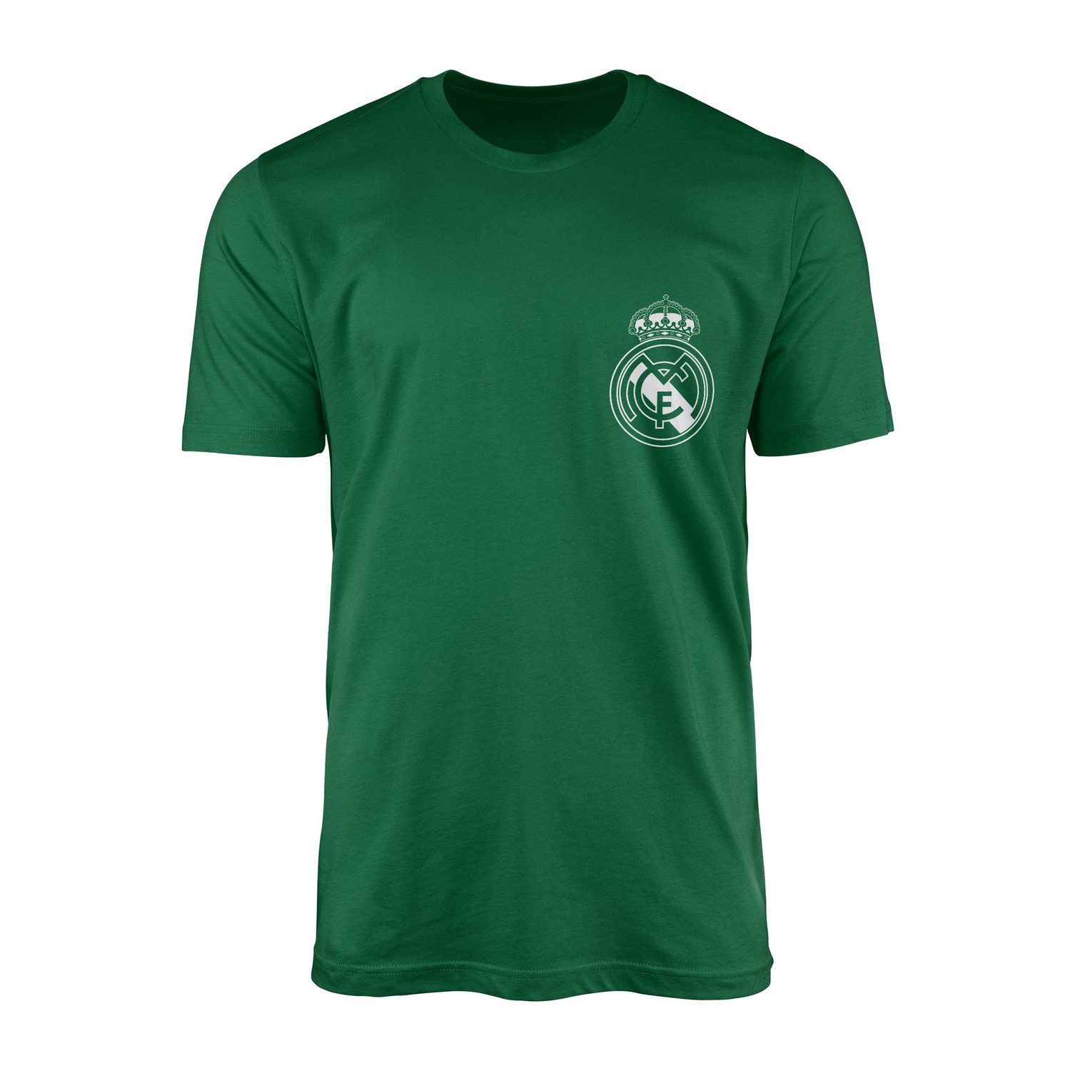 Real Madrid Badge Tişört L - Nefti Yeşili