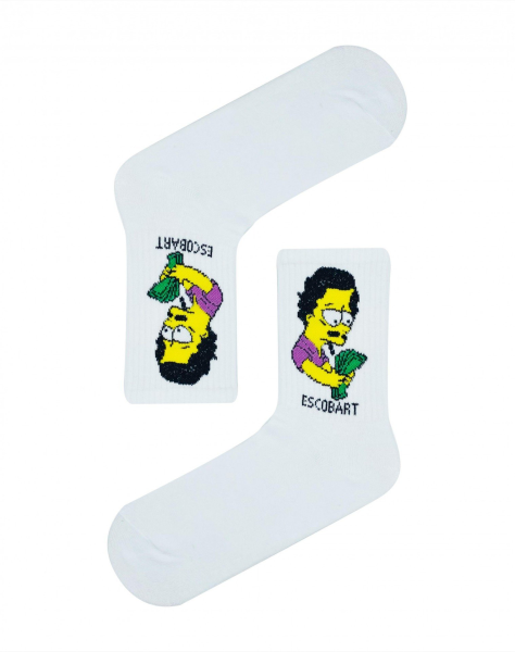 Escobart Beyaz Spor Çorap