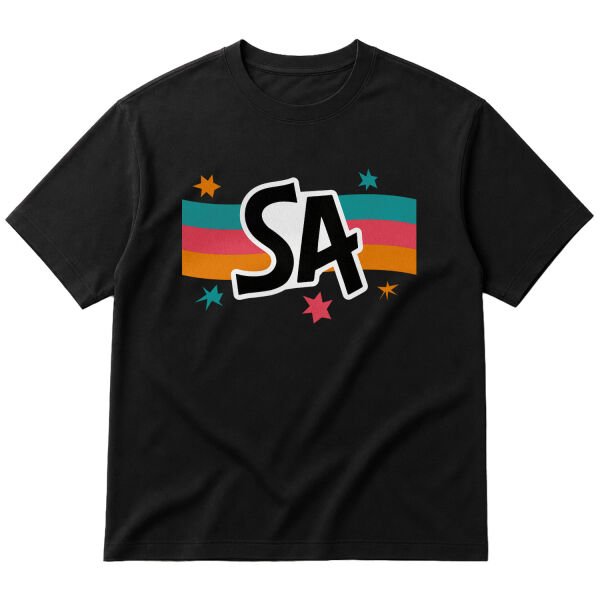 San Antonio Oversize Tişört S - Siyah