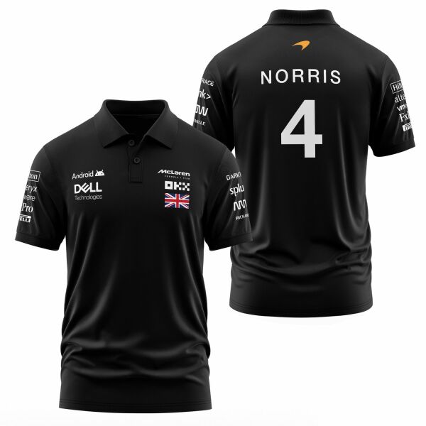 Lando Norris | Driver Edition Polo Tişört M - Siyah