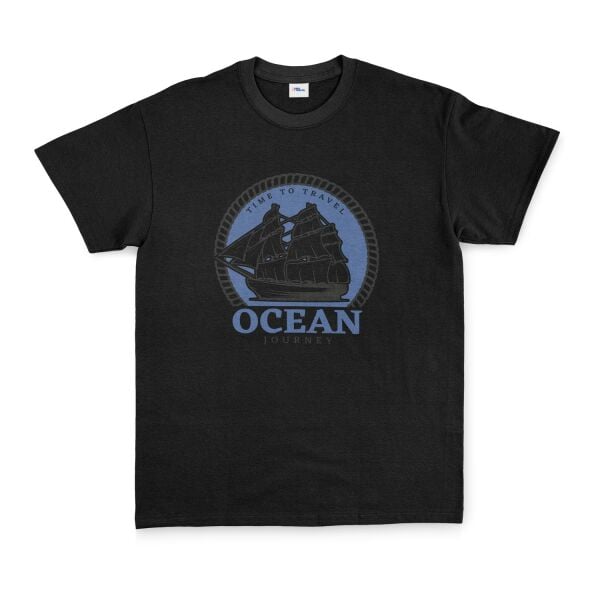 Ocean Journey Denizci Tişört XL - Siyah