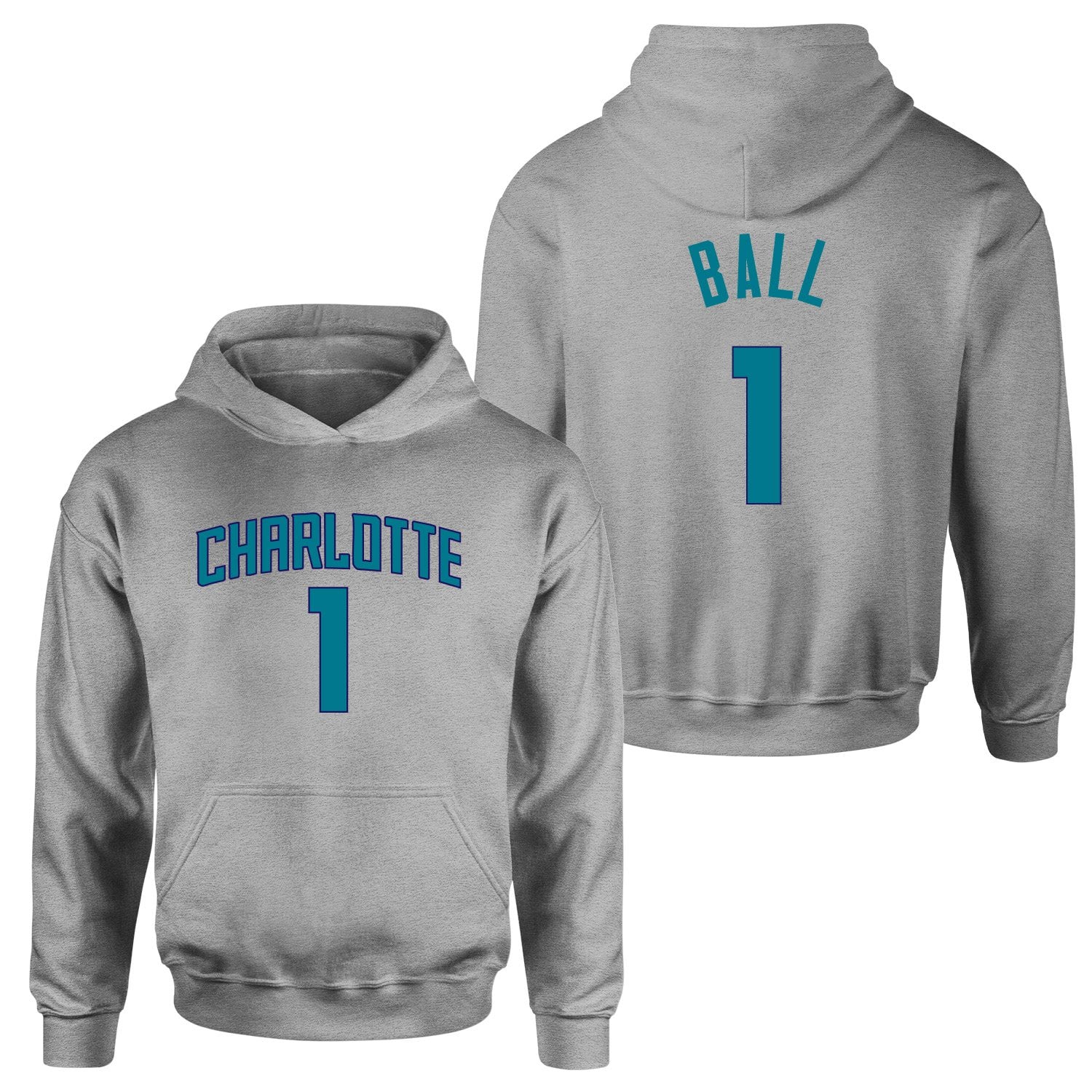 Lamelo Ball 1 Charlotte Forma Hoodie L - Gri