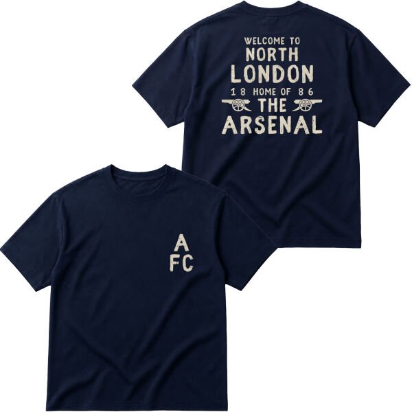 Welcome to North London Oversize Tişört S - İndigo Mavisi