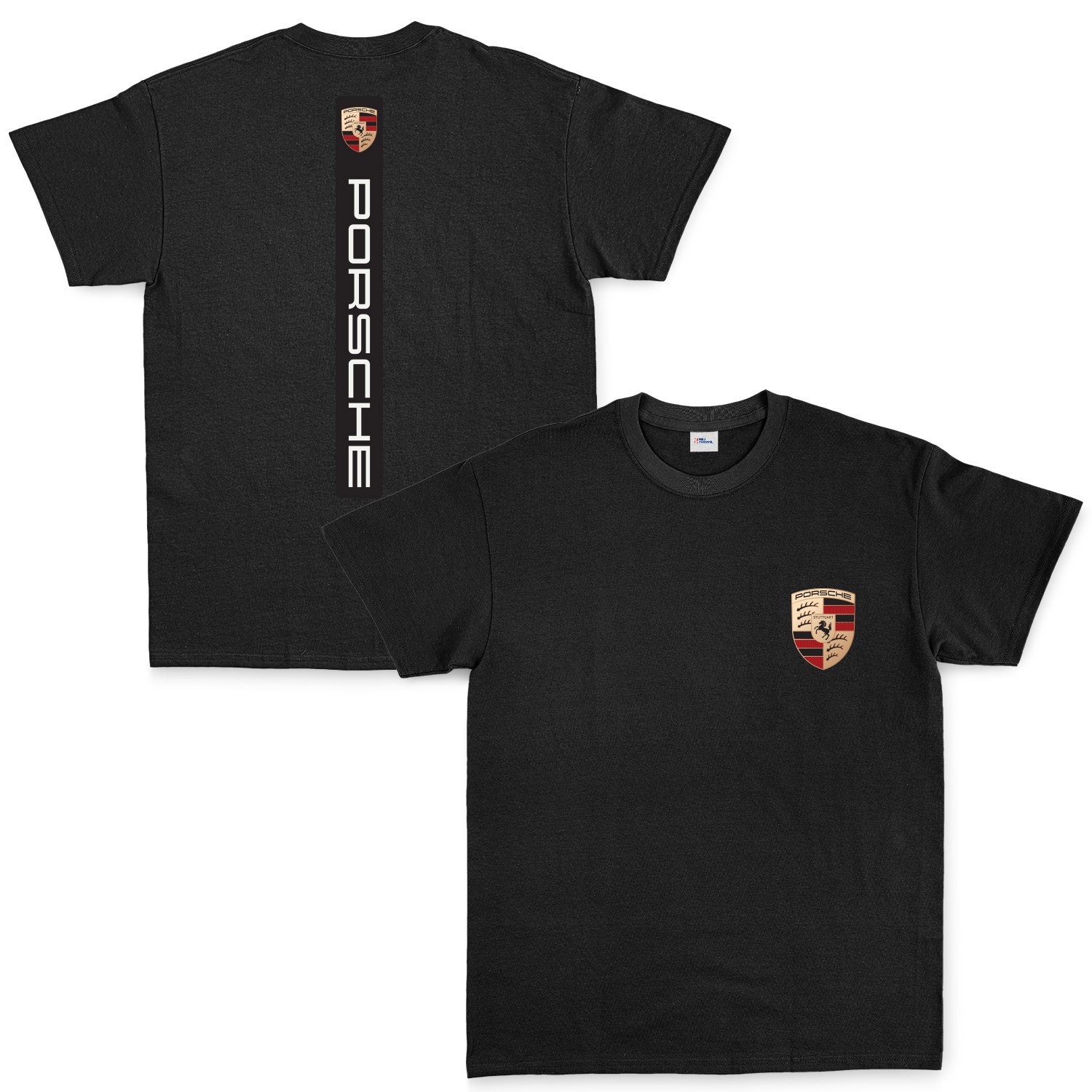 Porsche V Graphic Black Tişört M - Siyah