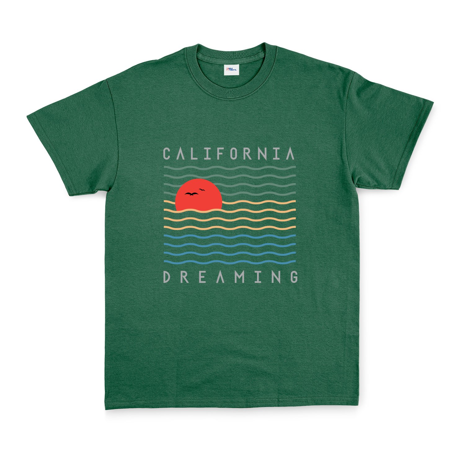 California Dreamin’ Tişört S - Nefti Yeşili