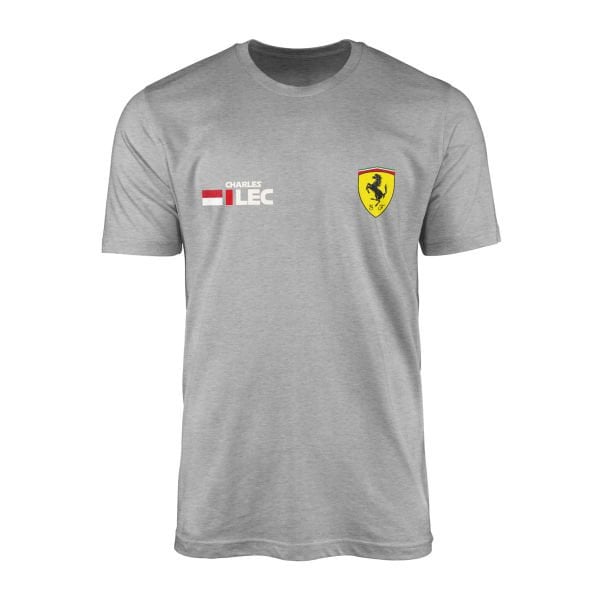 Charles Leclerc Ferrari Name Tag Tişört