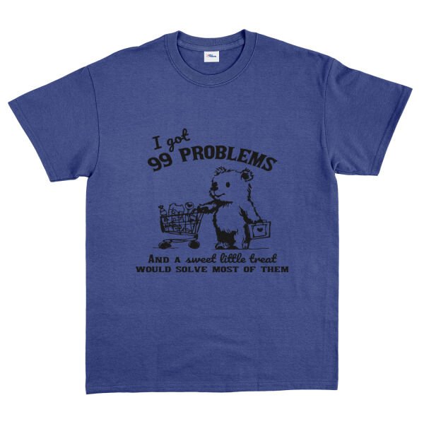 I Got 99 Problems Tişört L - İndigo Mavisi