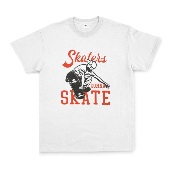 Skaters Gonna Skate II Tişört L - Beyaz