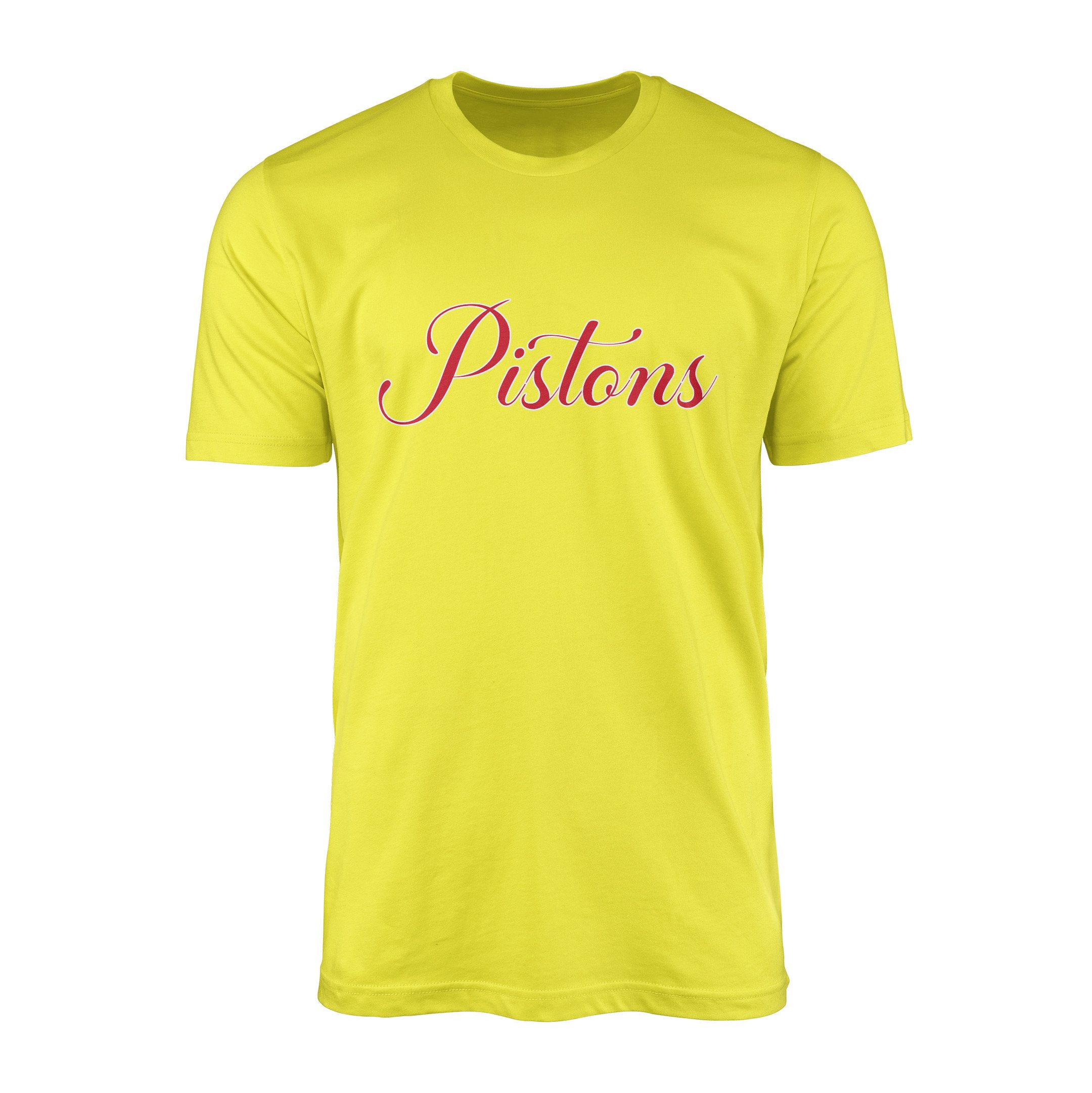Pistons Cursive Tişört L - Sarı