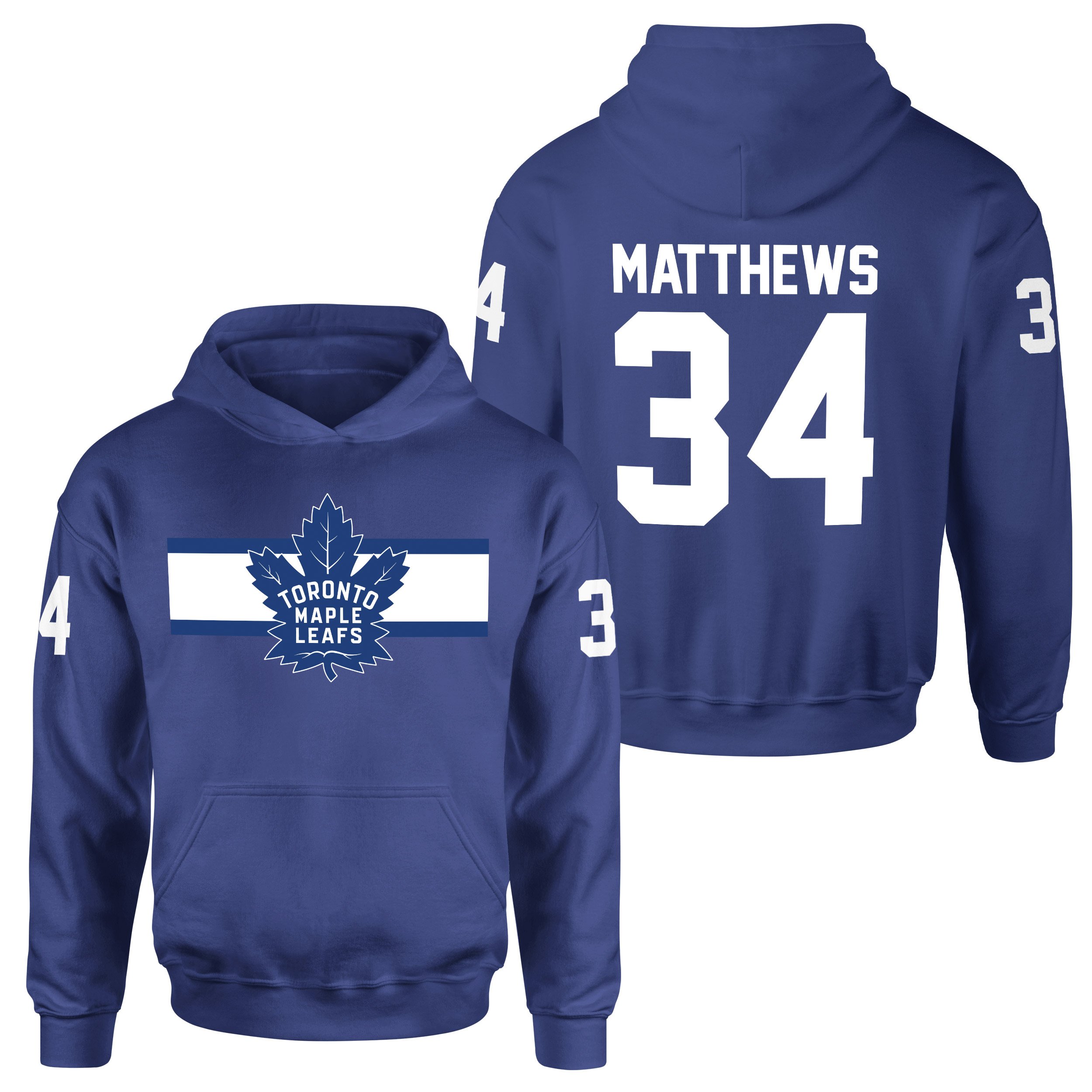 Auston Matthews Toronto Maple Leafs W NHL Jersey Hoodie L - İndigo Mavisi