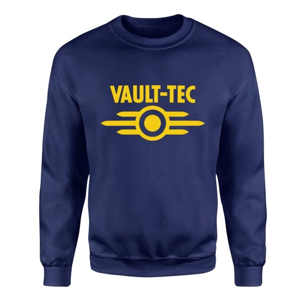 Vault-Tec Corporation | Fallout Sweatshirt XL - İndigo Mavisi