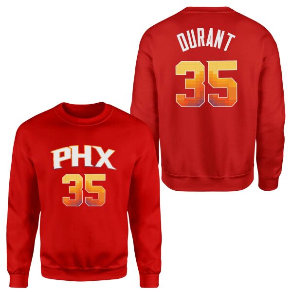 Kevin Durant 35 Phoenix Forma Sweatshirt XL - Kırmızı