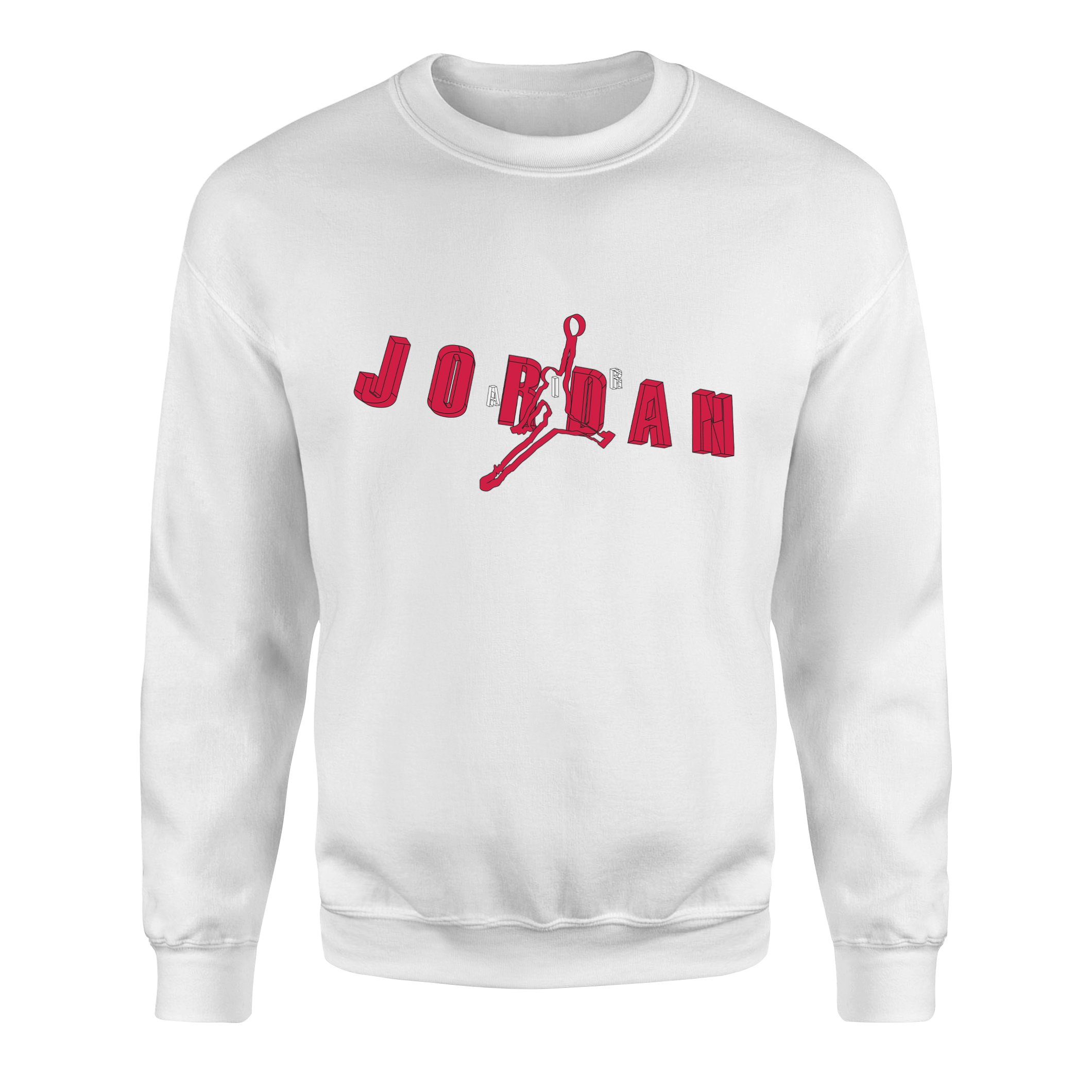 Air Jordan Wireframe Sweatshirt S - Beyaz