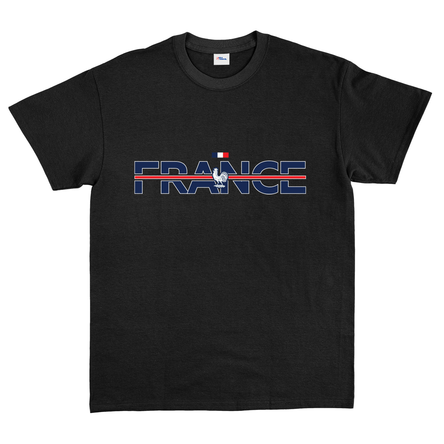 Équipe de France Tişört M - Siyah