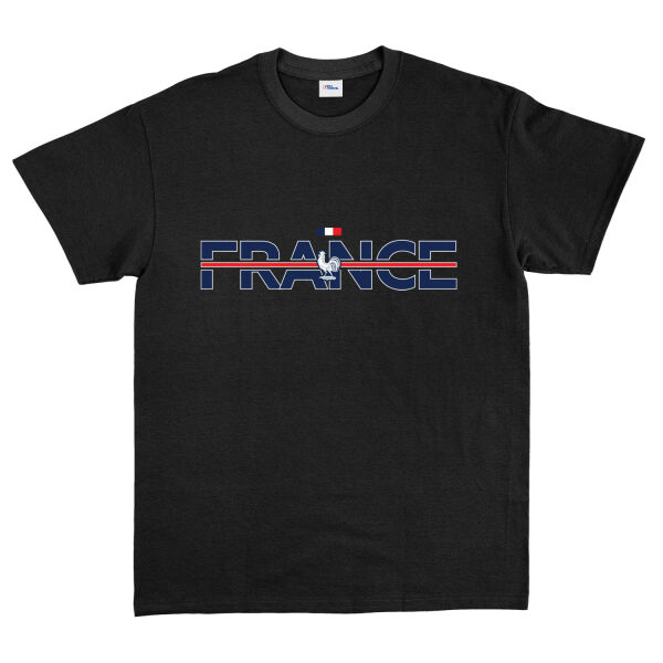 Équipe de France Tişört M - Siyah