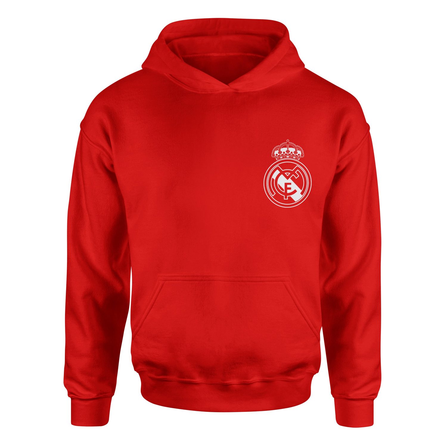 Real Madrid Badge Hoodie L - Kırmızı