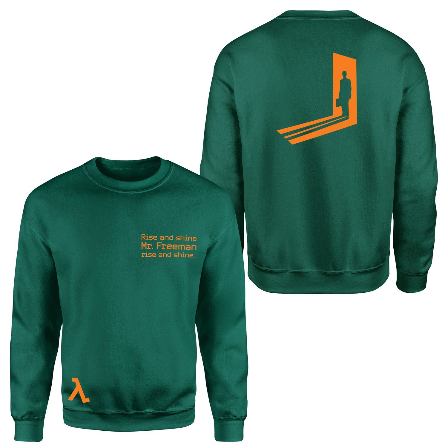 Rise and Shine Mr. Freeman | Half-Life Sweatshirt XXL - Nefti Yeşili