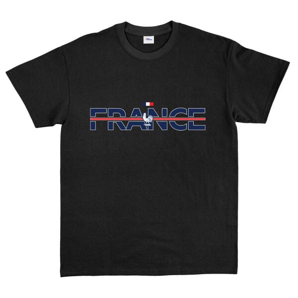 Équipe de France Tişört L - Siyah