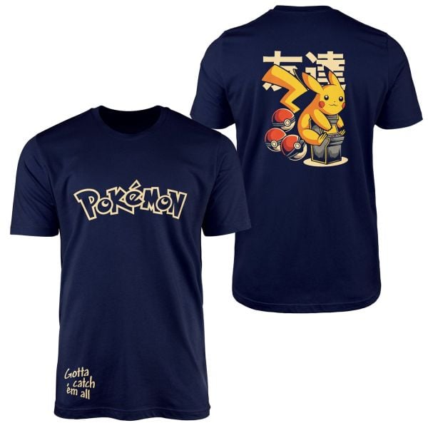 POKEMON Pikachu SE Tişört L - İndigo Mavisi