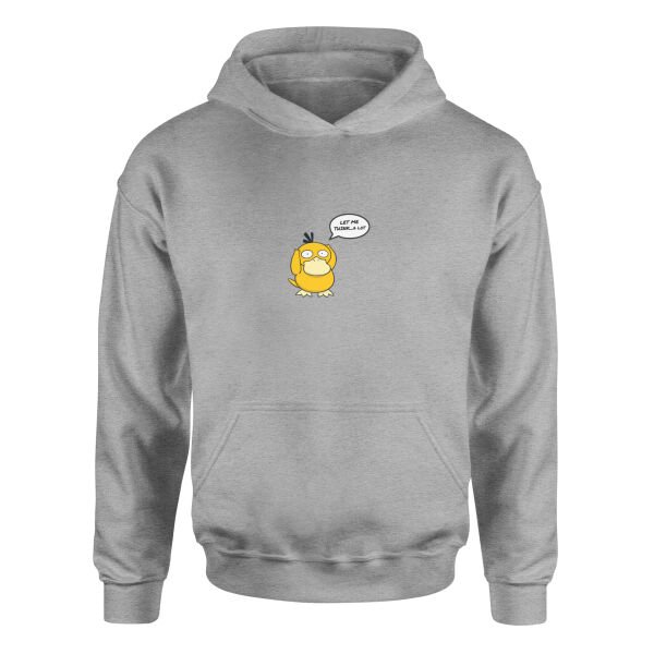 Let Me Think… A Lot | Psyduck Hoodie S - Gri