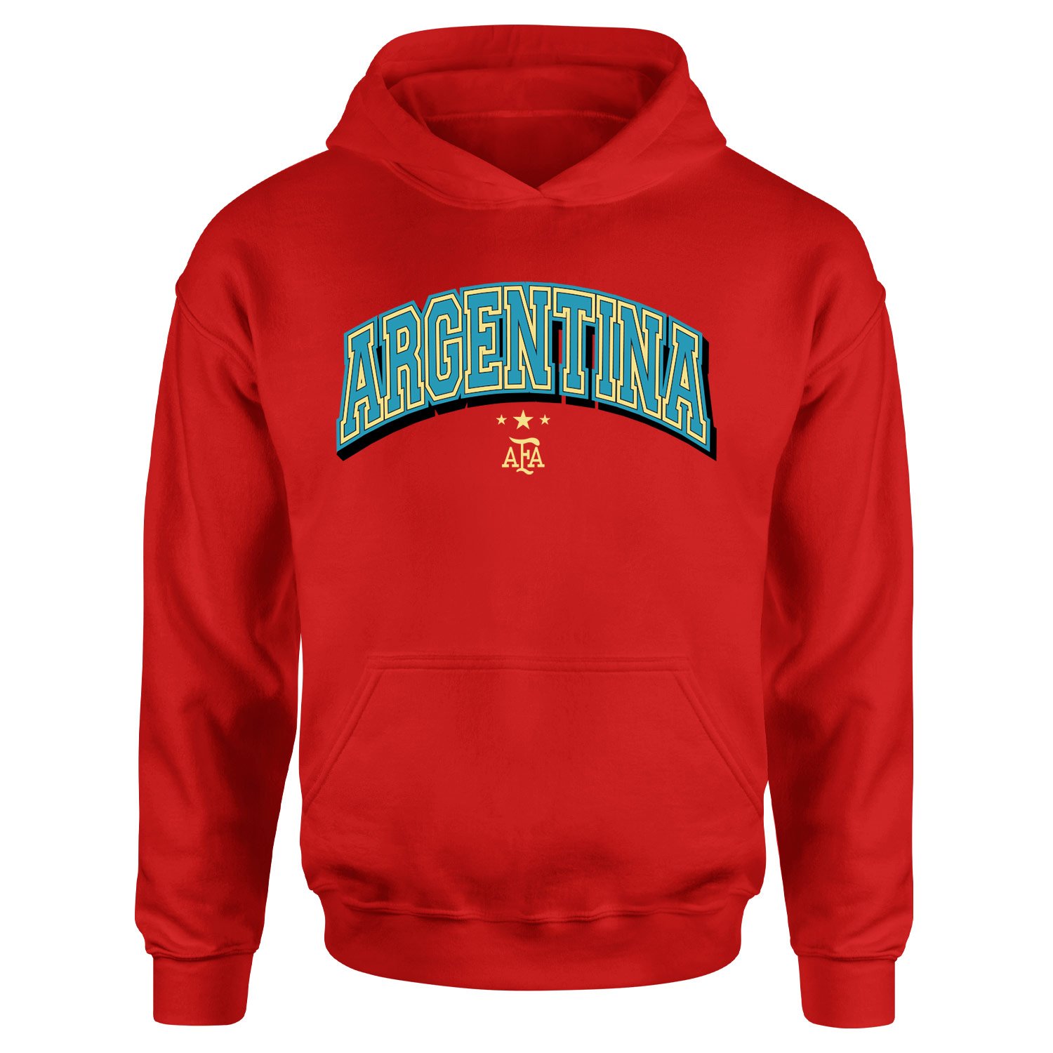 Arjantin 2026 Varsity Hoodie S - Kırmızı