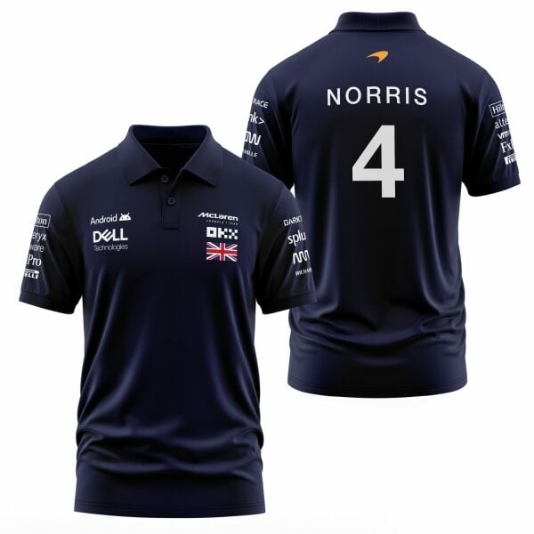 Lando Norris | Driver Edition Polo Tişört M - İndigo Mavisi