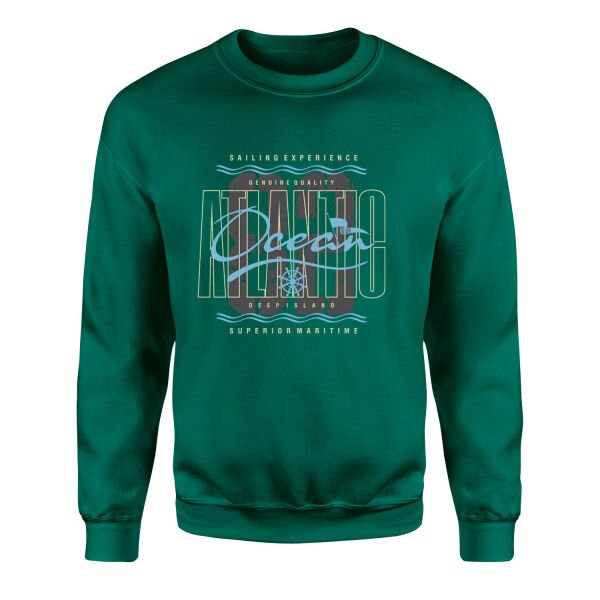 Atlantic Ocean Sweatshirt XL - Nefti Yeşili
