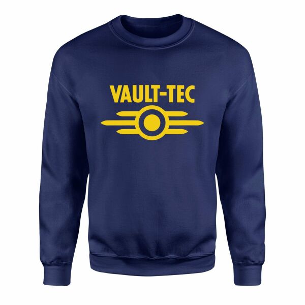 Vault-Tec Corporation | Fallout Sweatshirt M - İndigo Mavisi