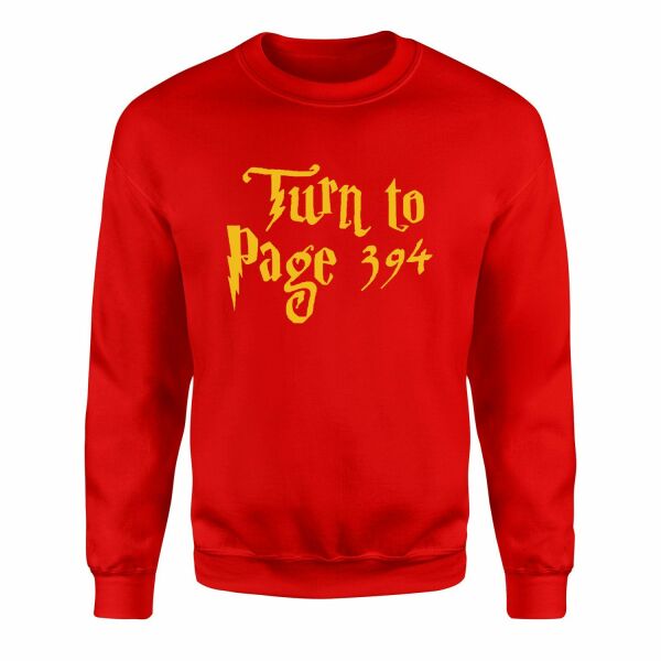 Turn to Page 394 Sweatshirt XXL - Kırmızı