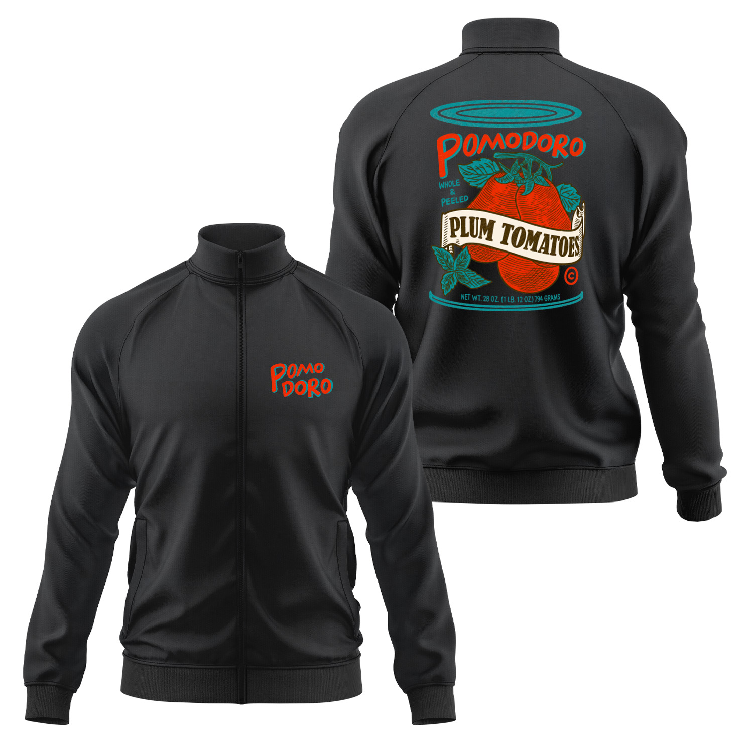Pomodoro Whole & Peeled Fermuarlı Sweatshirt XXL - Siyah