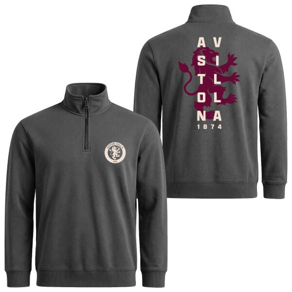 Aston Villa 1874 Heritage Yarım Fermuarlı Sweatshirt