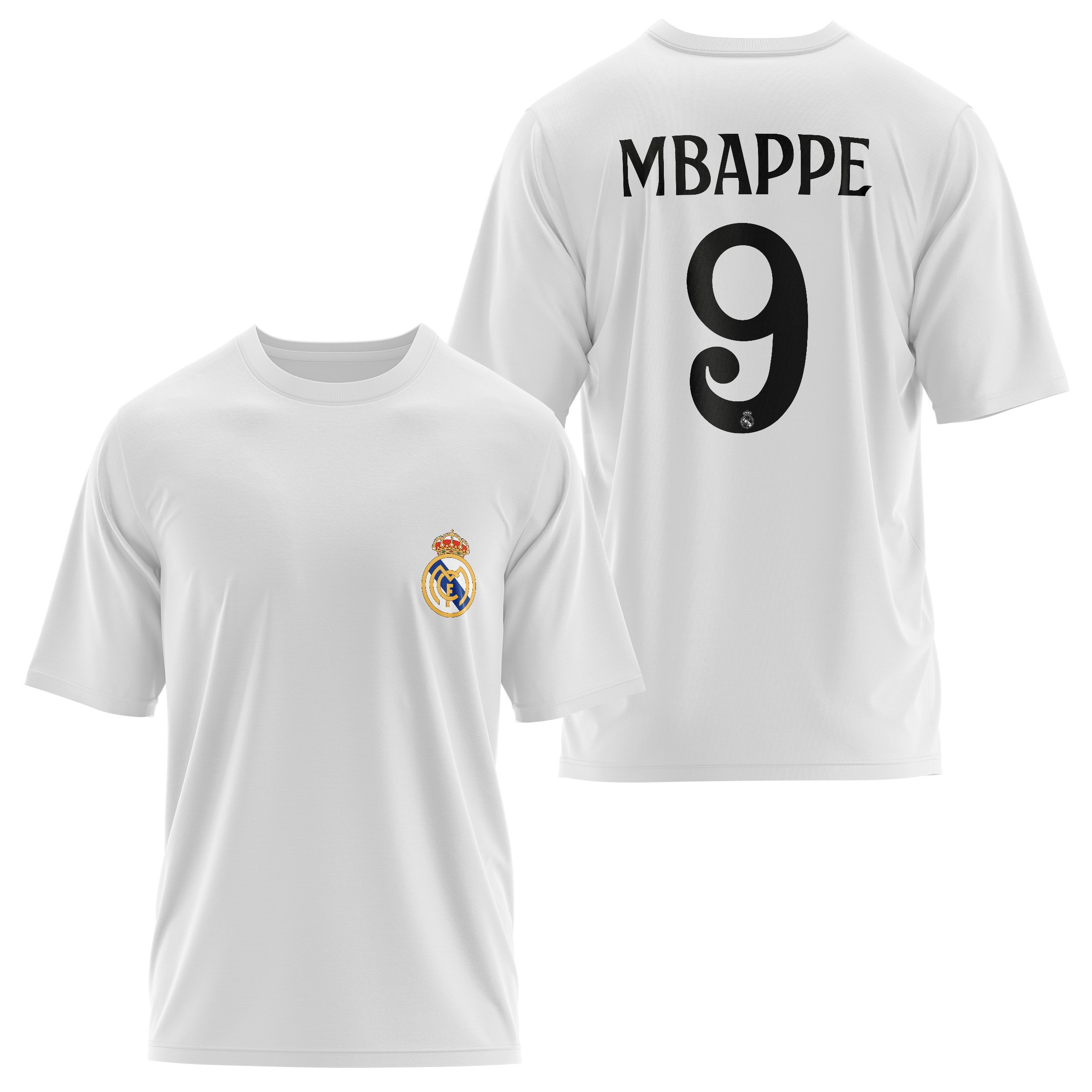 Kylian Mbappe Real Madrid Forma Oversize Tişört