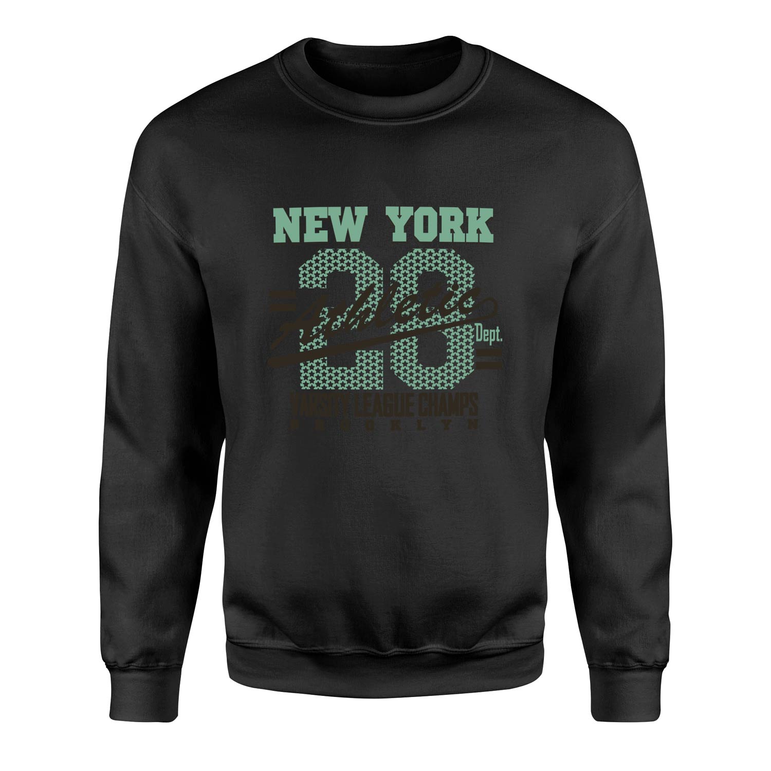 NY Athletic Sweatshirt XL - Siyah