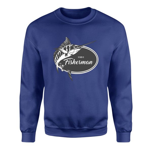 Fisherman 1991 Sweatshirt S - İndigo Mavisi