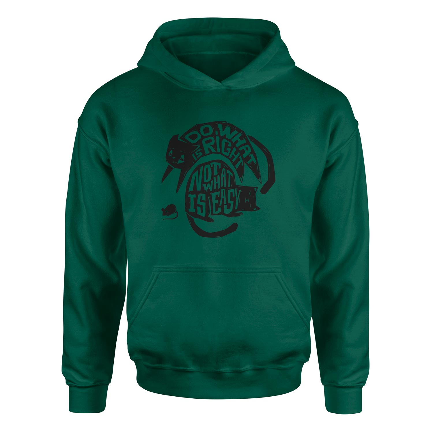 Do what is right, not what is easy Hoodie S - Nefti Yeşili