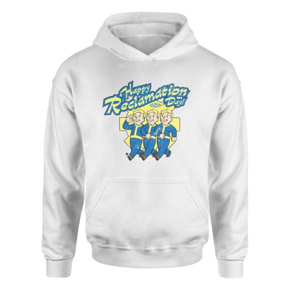 Happy Reclamation Day Hoodie L - Beyaz