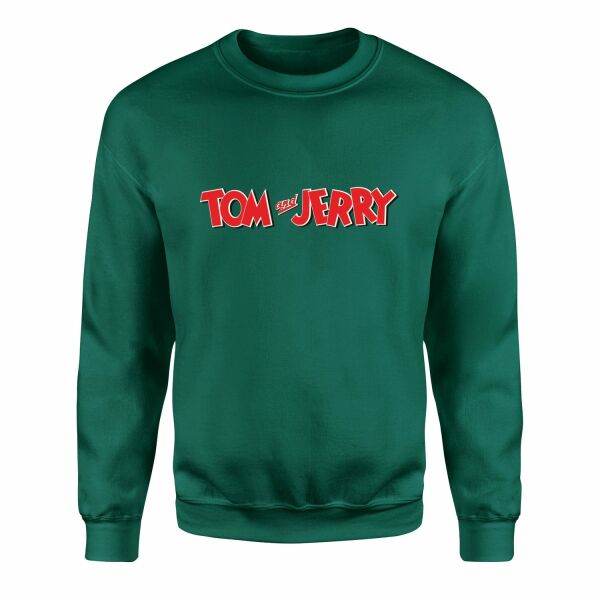 Tom and Jerry Sweatshirt L - Nefti Yeşili