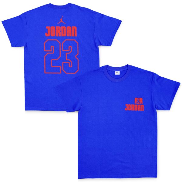 Air Jordan Block 23 Tişört L - Mavi