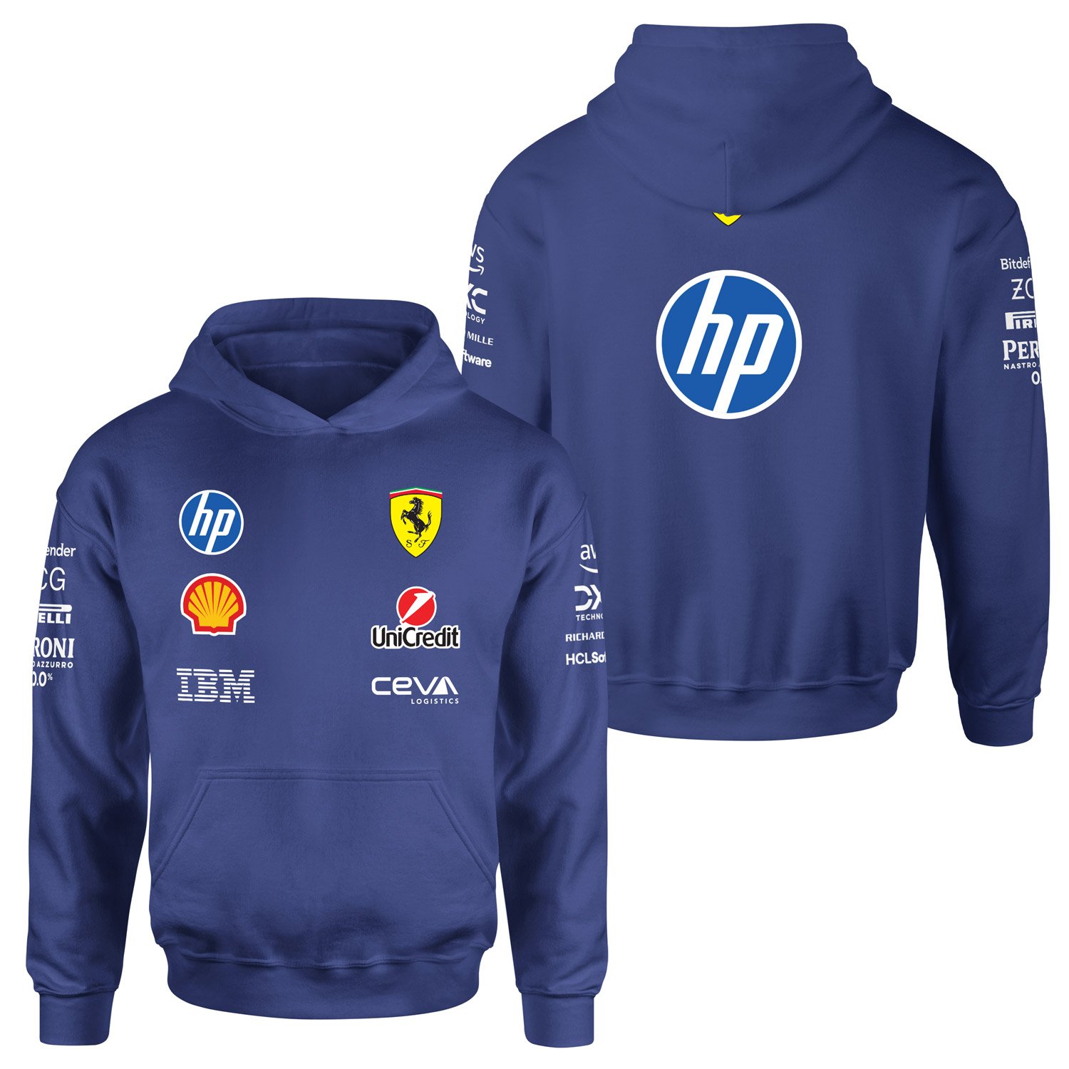 Scuderia Ferrari Teamline 2025 Hoodie M - İndigo Mavisi