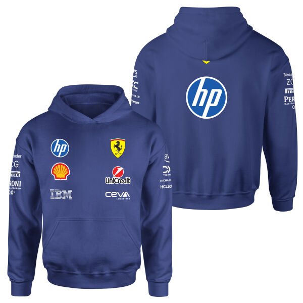 Scuderia Ferrari Teamline 2025 Hoodie M - İndigo Mavisi