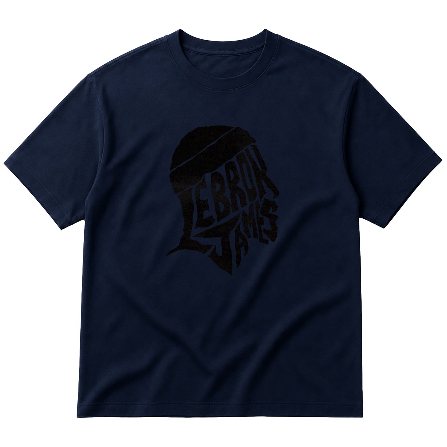 LeBron James Text Oversize Tişört L - İndigo Mavisi