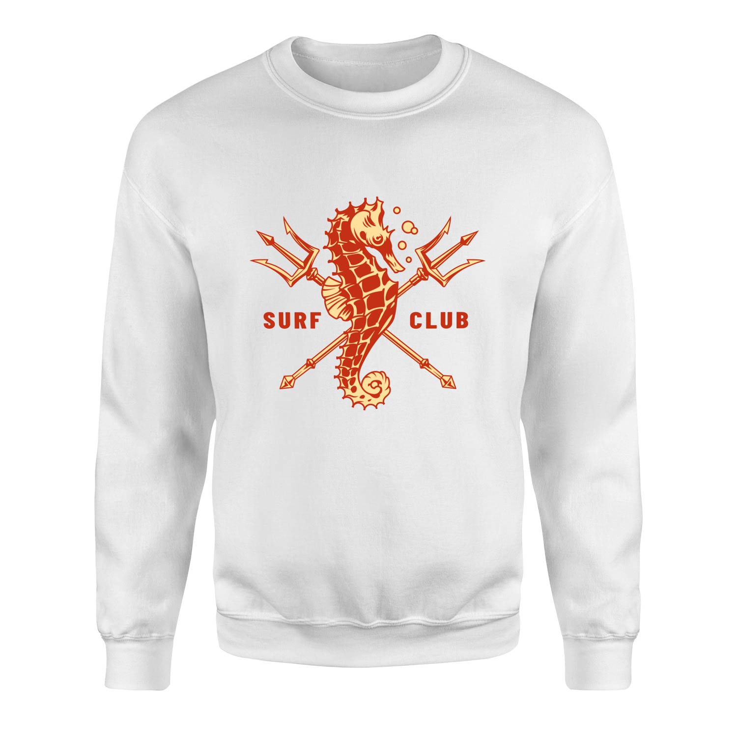 Sea Horse Surf Club Sweatshirt XL - Beyaz