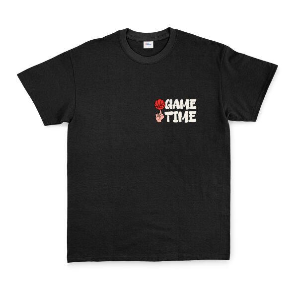 Game Time Tişört XL - Siyah