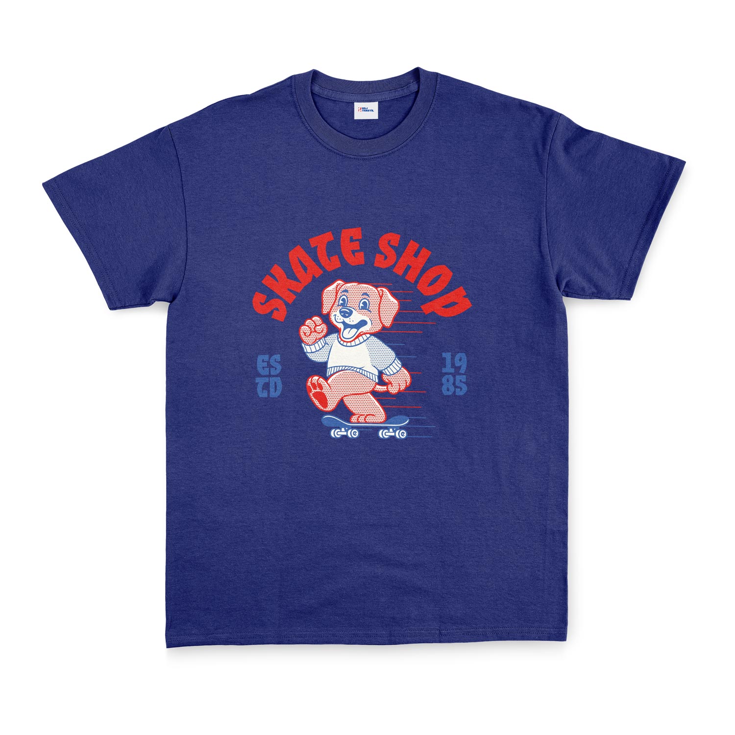 Skate Shop Tişört L - İndigo Mavisi