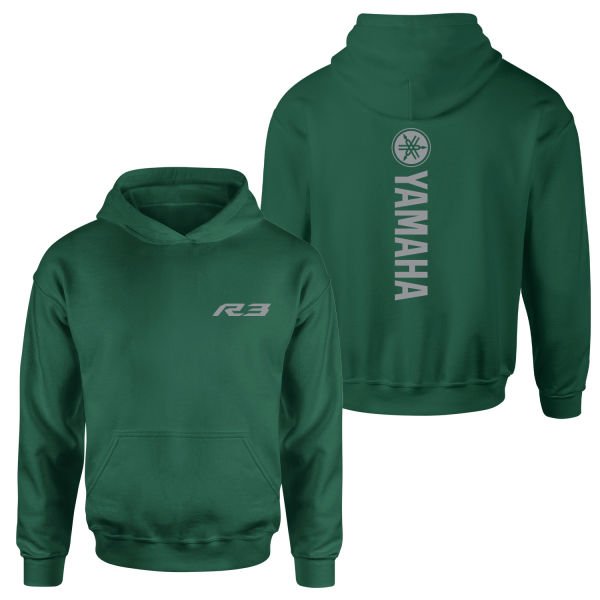 Yamaha R3 Graphic Hoodie S - Nefti Yeşili