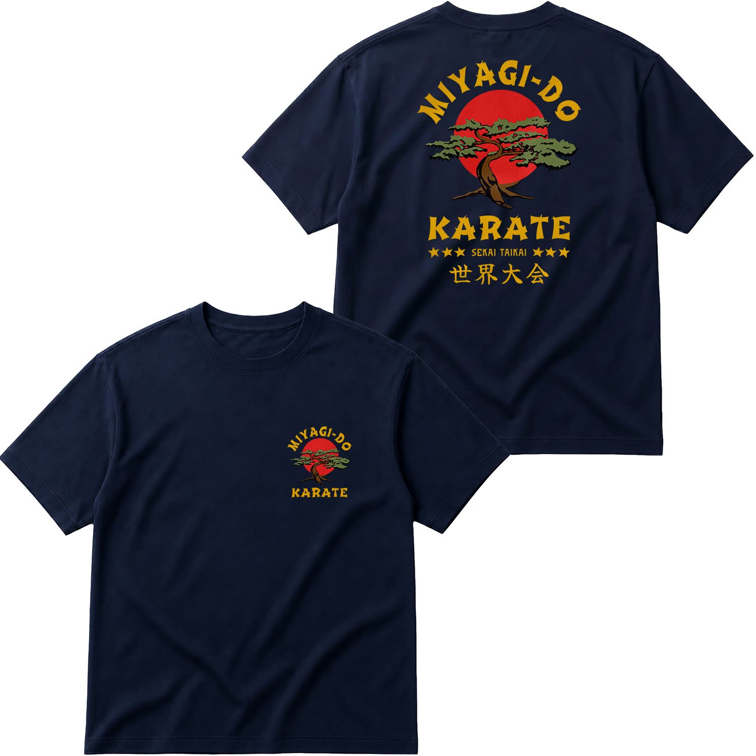 Miyagi Do Karate Oversize Tişört L - İndigo Mavisi