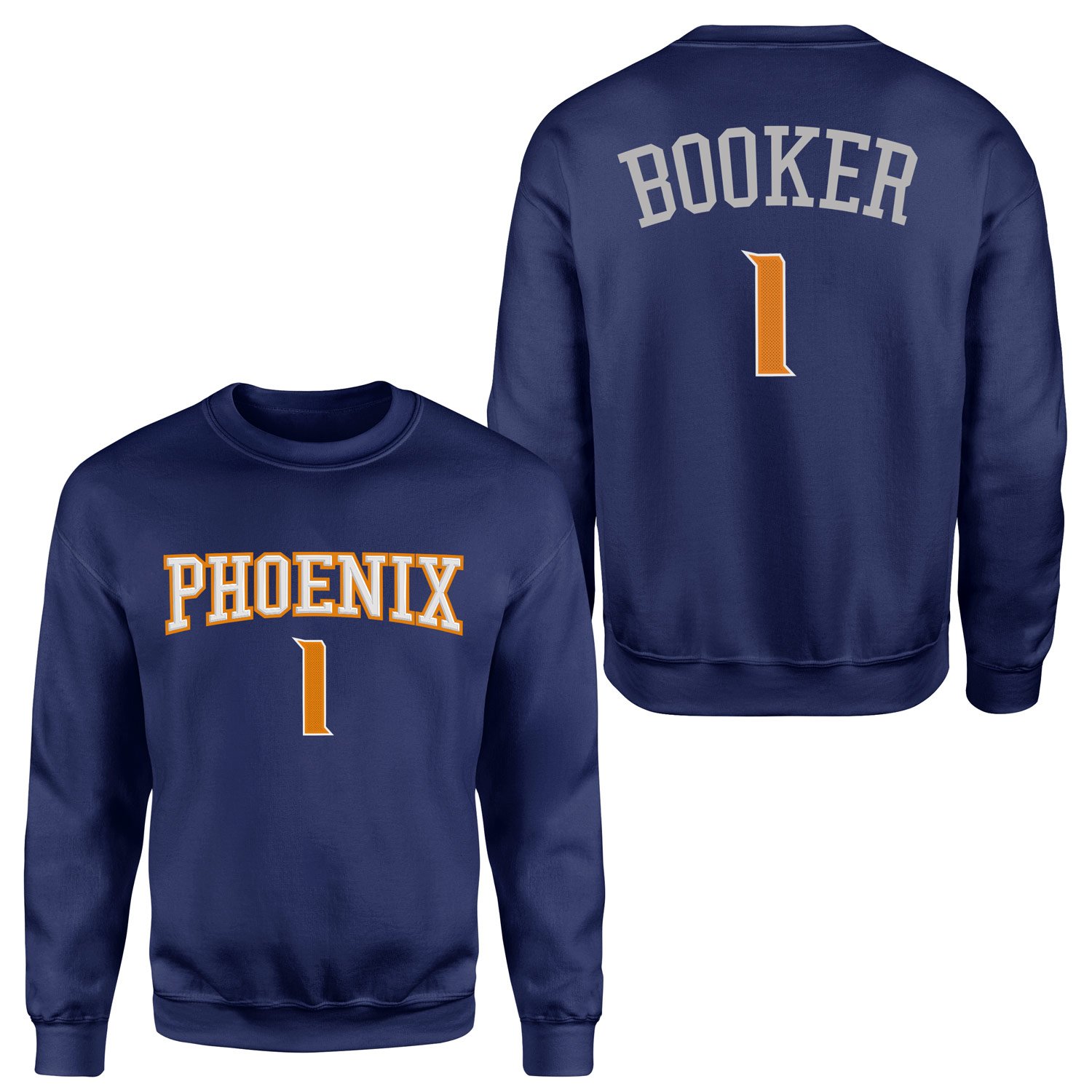 Devin Booker Phoenix Forma Sweatshirt S - İndigo Mavisi