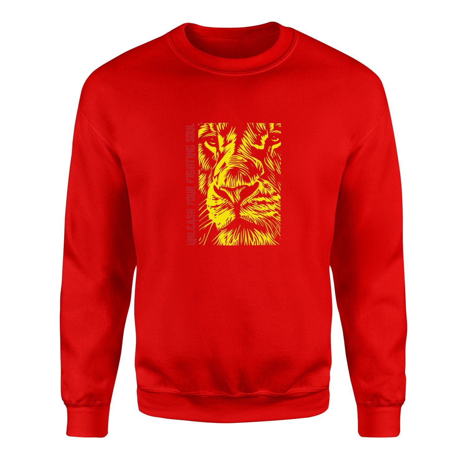 Unleash Your Fighting Soul | Lion II Sweatshirt L - Kırmızı