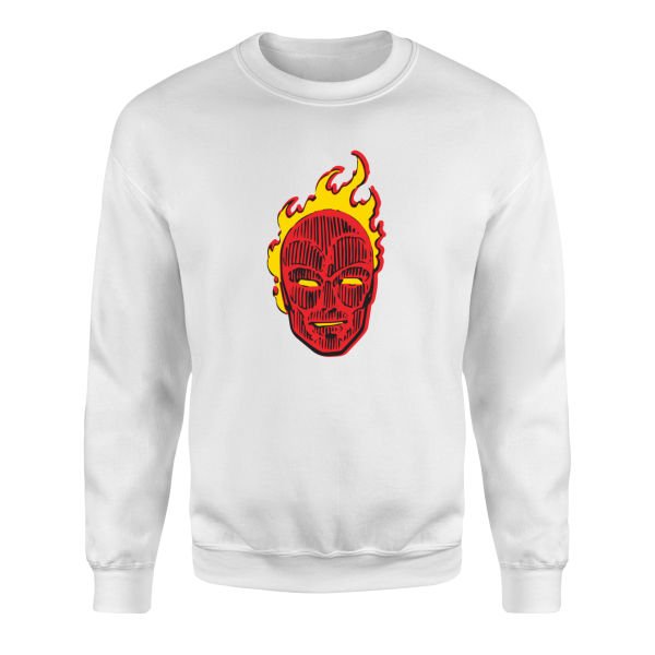 Human Torch Sweatshirt XL - Beyaz
